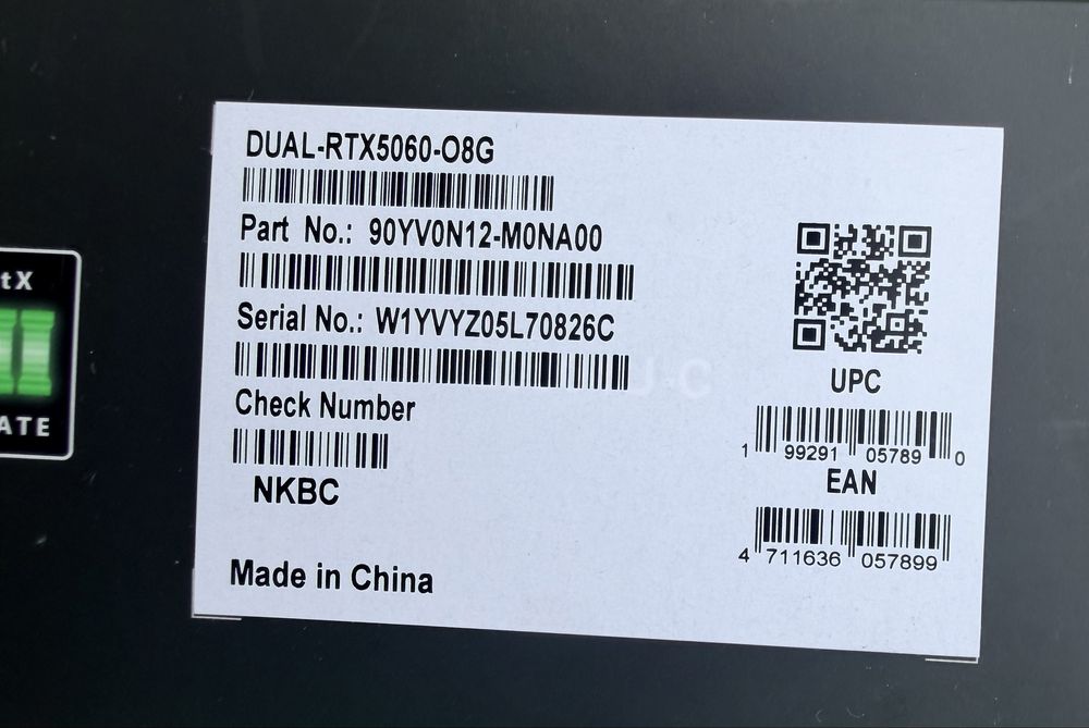 Видеокарта RTX5060 8Gb