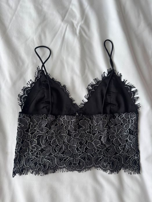 Zara топ дантела