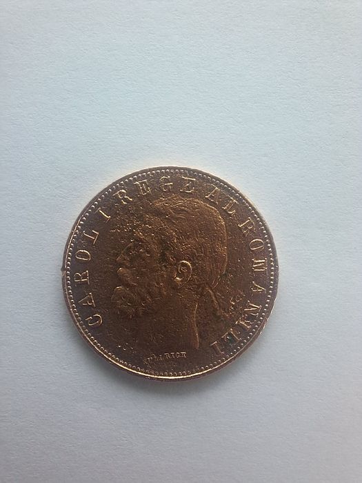 Monedă din cupru cu Carol I