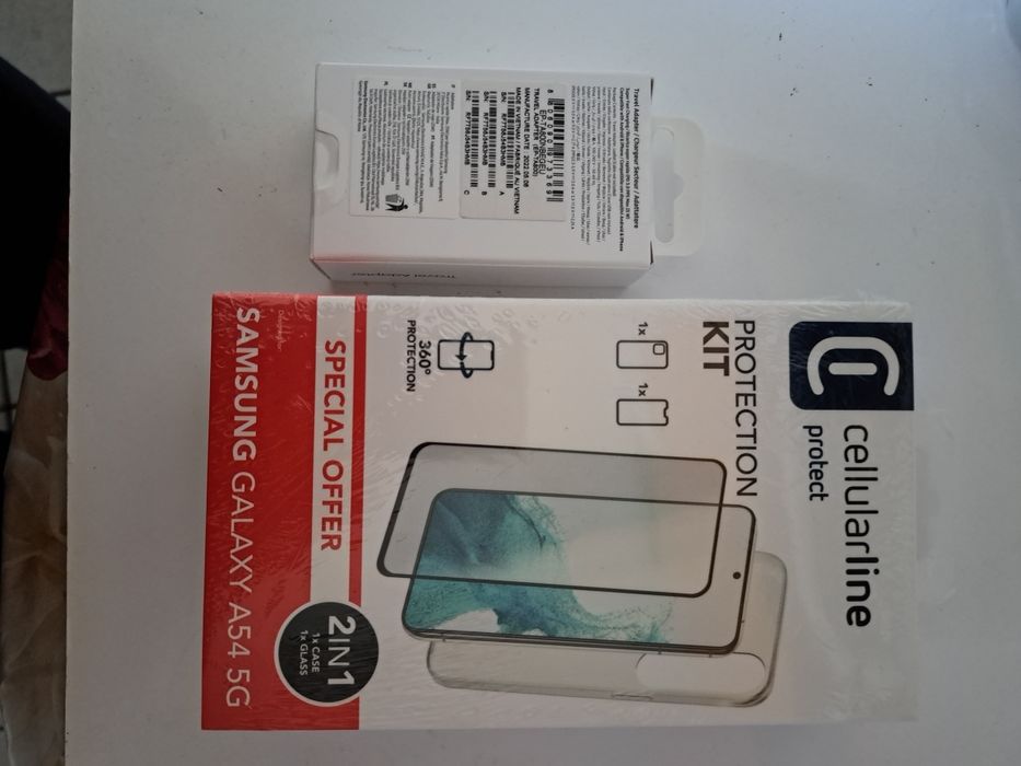 Нов запечатан Samsung A54 5G+супербързо зарядноSamsung.+кейс+протектор