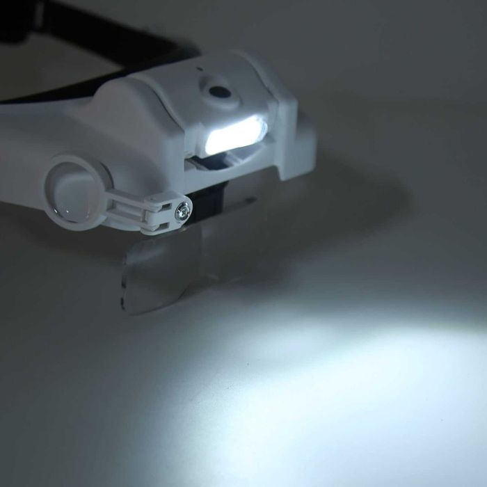 НОВИ Лупи за глава, увеличителни стъкла с 3 светлодиода (MG82000MC)..