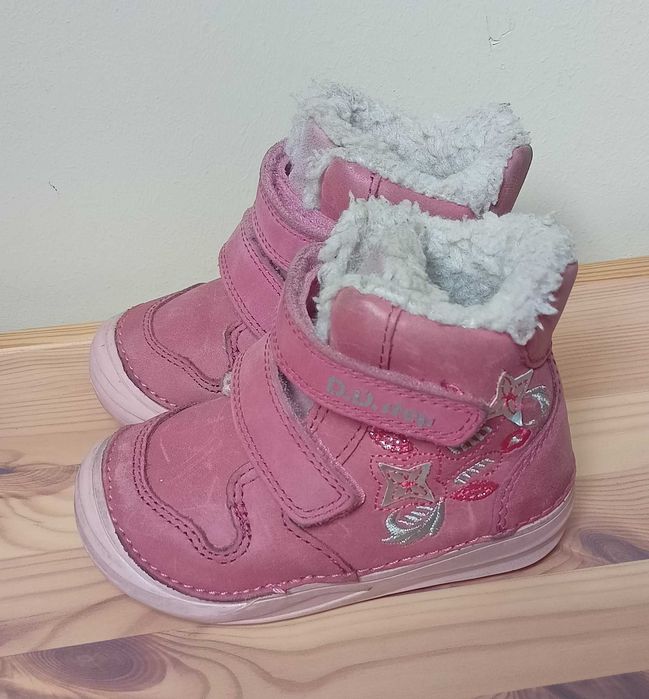 Ghete DDStep îmblănite water repellent din piele naturala mărimea 22