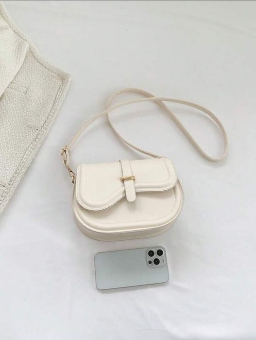 Сумка Small Saddle Bag Beige