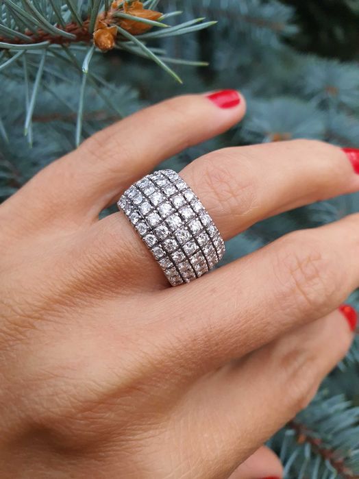 Inel Aur 18 kt cu Diamante naturale 5.5 ct