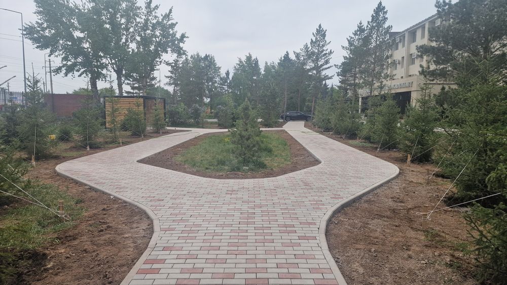 Укладка брусчатки