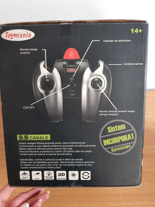 Elicopter Fly Ball Cager cu telecomanda