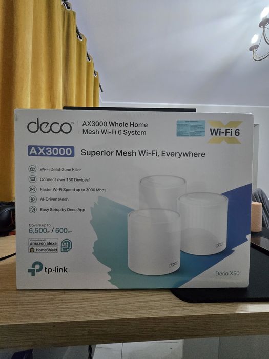 Sistem Mesh Wi-Fi TP-Link Deco X50(3-pack) AX3000