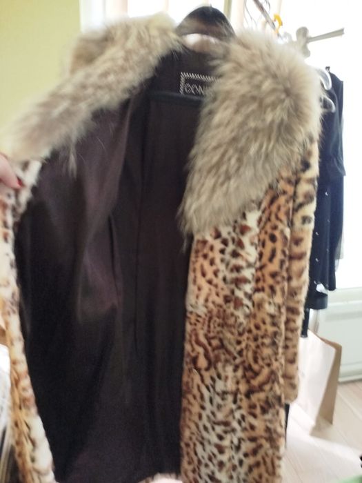 Палто дамско естествен косъм