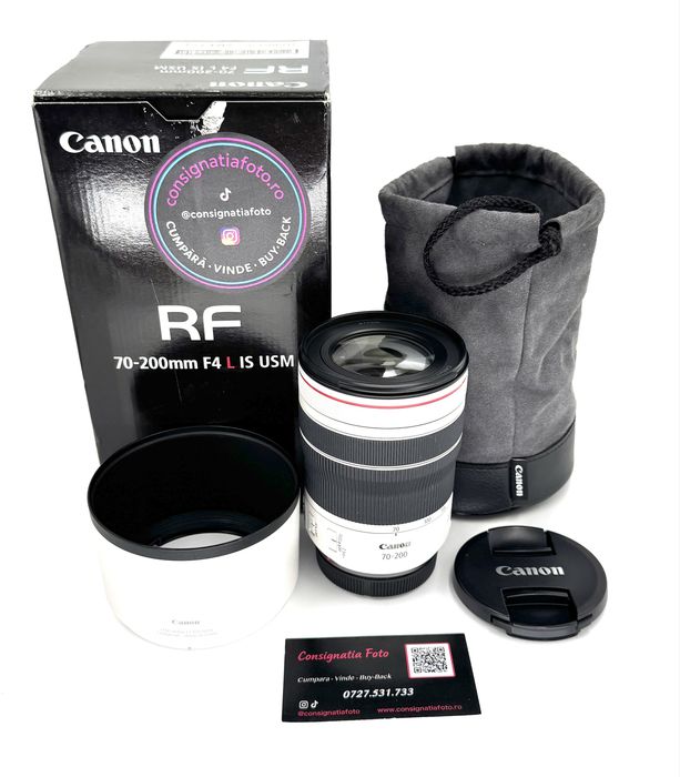 Canon RF 70-200mm F4 L IS USM - Ca nou ! Factura - Garantie 3 luni !