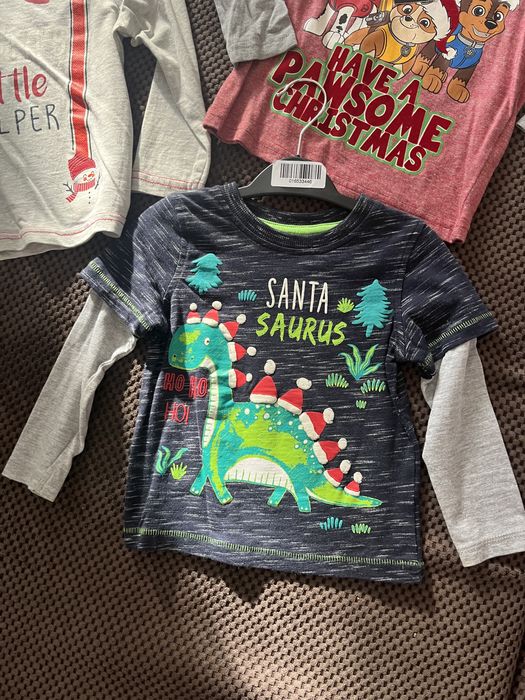 George Коледни фланелки Пес Патрул, Дино и Коледен помощник