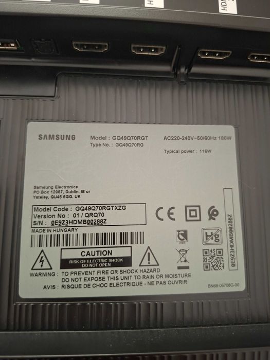 Tv samsung QLED Q70R 4k