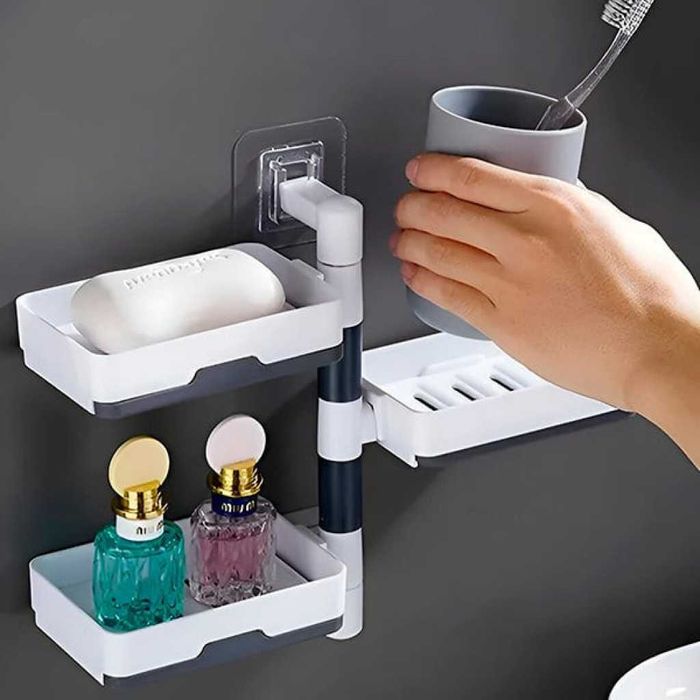 Въртящ се органайзер за баня или кухня с 4 нива