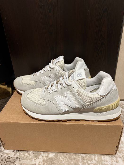 New balance 574 кожа и велур