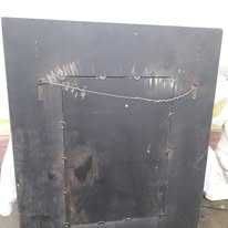 Oglinda cu sticla cristal in rama de lemn vintage