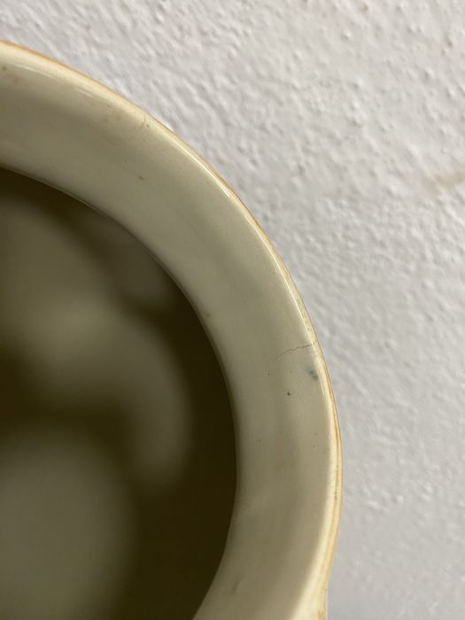 Голяма белгийска ваза от порцелан