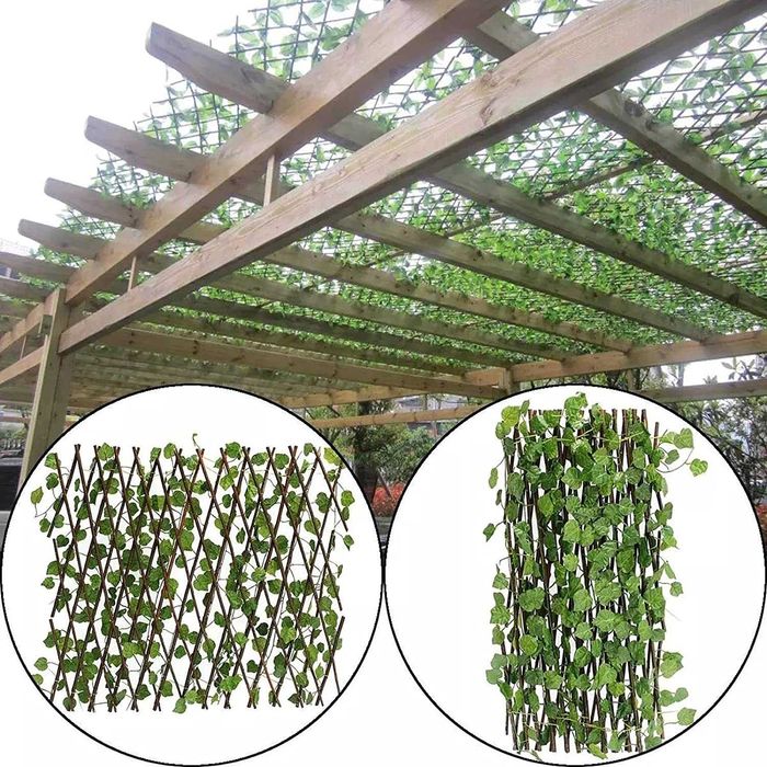 Разтегателна зелена ограда/плет 120х200см