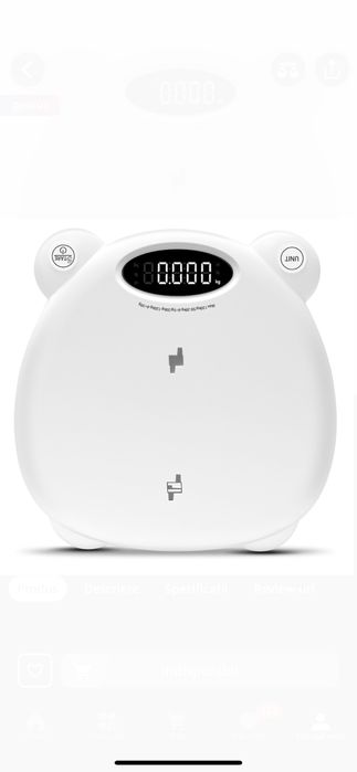 Cantar electronic pentru bebelusi