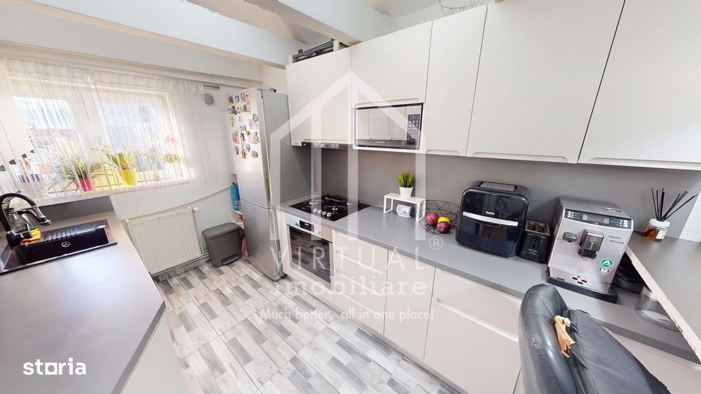 Apartament cu 4 camere, 82mp utili + balcon, recent renovat