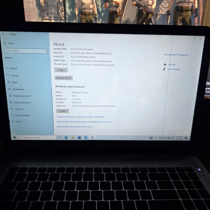 Notbuk lg.   Holati yaxshi