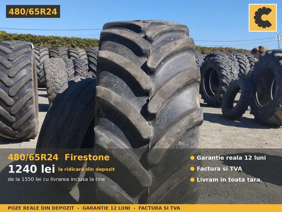 Cauciucuri 480/65R24 Firestone Anvelope Tractor Fata SH GARANTIE TVA