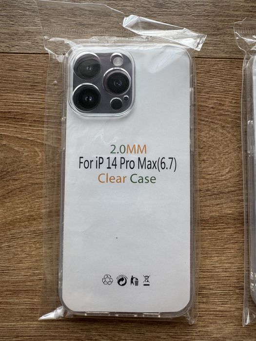 Husă silicon transparent iPhone 14 Pro Max 2.0mm – nouă