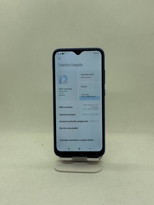 Redmi note 8 sotiladi dastavka bor