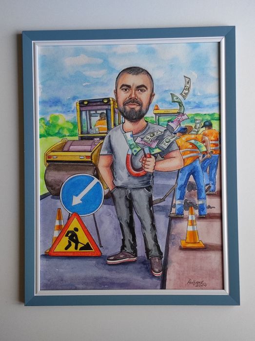 Шаржи,портреты и иллюстрации