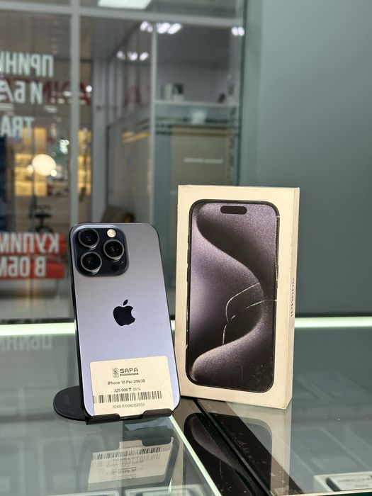 айфон 15 про синий 256гб