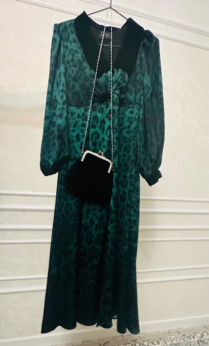 Вечерная платья с сумкой