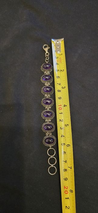 Brățară argint ametist