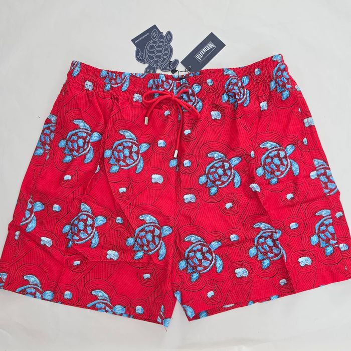 Sort de baie Vilebrequin, 3XL, rosu