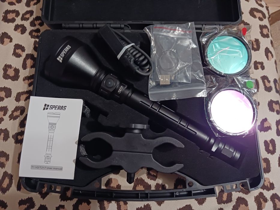 Set Lanternă Vânătoare Speras T217K 1400 metri. Led High Performance S50, 1400 lumeni, 1400 Metri, 1X 21700