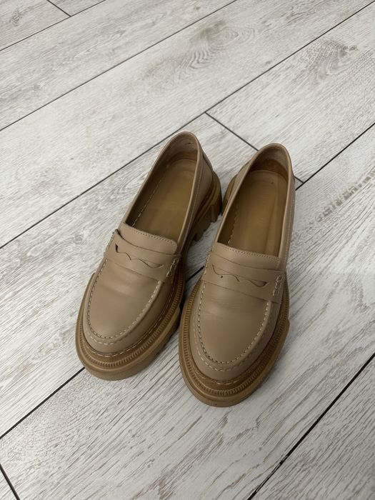 Лоферы кожаные