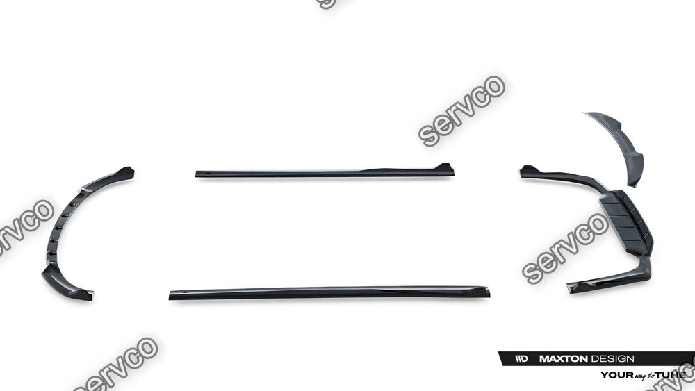 Pachet Set Splitter Exterior Lip Prelungiri Body kit tuning Mercedes E Class W214 AMG-Line 2023- v3 - Maxton Design