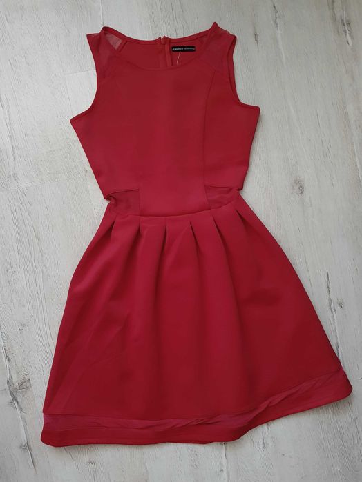 Rochie midi rosie