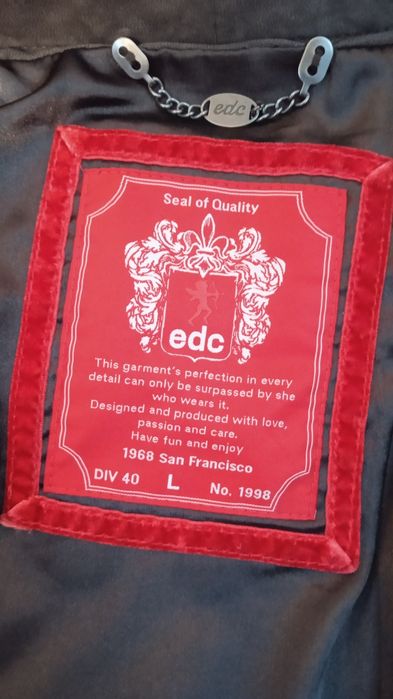 Jacheta/geaca piele de capra, barbati, EDC by Esprit - Germania