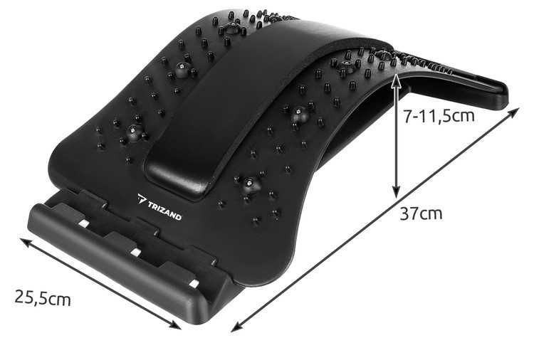 Масажор за разтягане на гръб, 3 нива, с функция за акупресура, Trizand