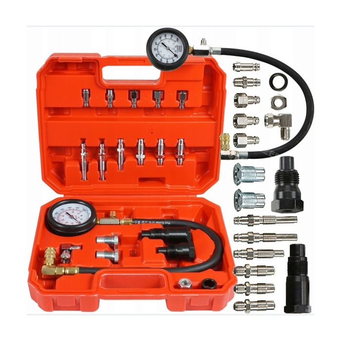 Set tester pentru compresie motoare diesel 0 - 70 bari, 19 piese,