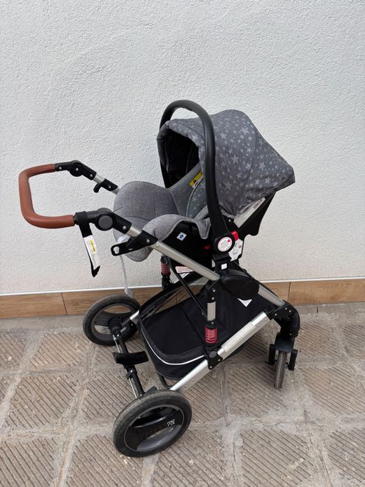 Комбинирана бебешка количка 3в1 Moni gala premium, stars