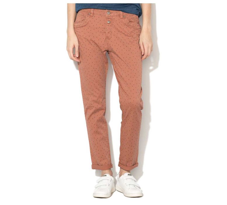 EDC by Esprit - Панталон Чино - Керемидено червен със ситен десен, XS