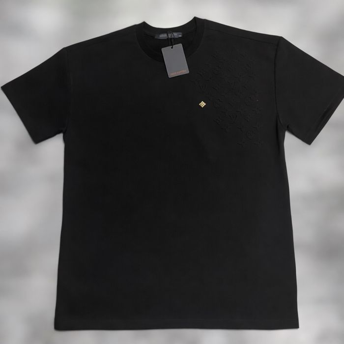 Мъжка черна тениска LV