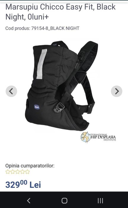 Marsupiu Chicco Easy Fit 0luni+