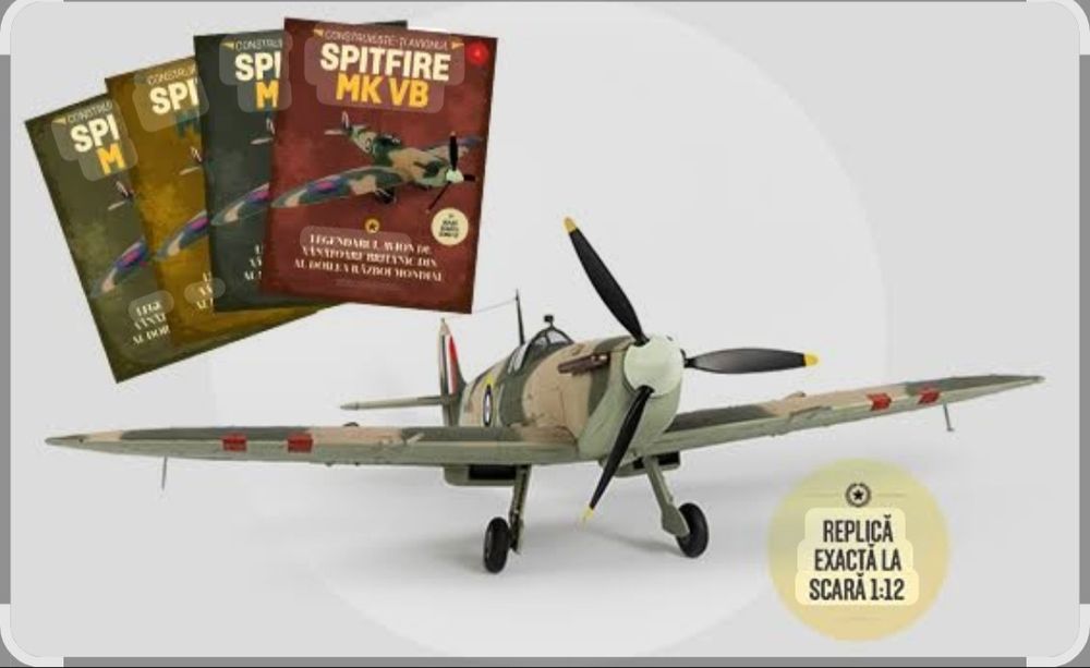 Macheta avion spitfire completa . Sigilata