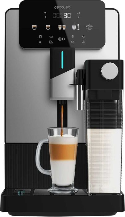 Cecotec Cremmaet Latte Art. 1500W 19 бара, термоблок, 6 напитки автоматично почистване, резервоар за вода 1,1л и мляко 400 мл НЕ РАБОТИ!