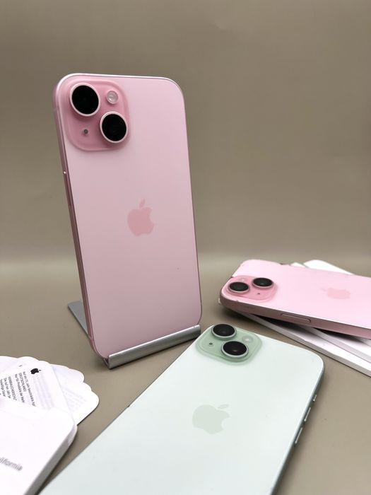 3бр. iPhone 15, iCloud, КАТО НОВИ, 100% батерия, НА ЧАСТИ!