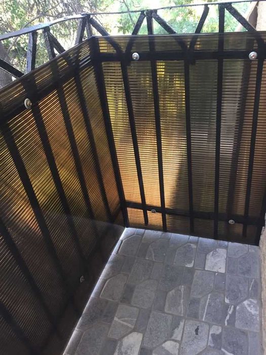 Навес лексан из сотового поликарбоната Казахстан Жети Рень!!!