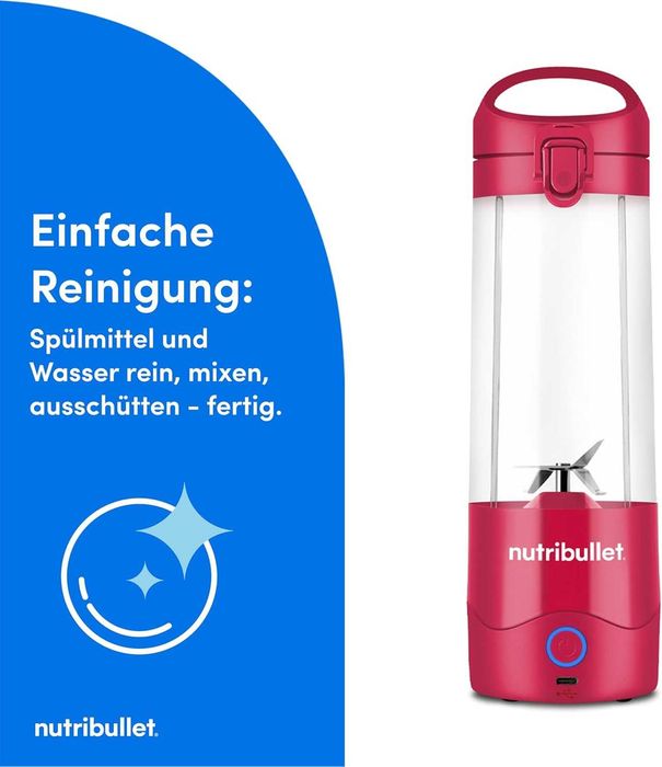 Преносим смути миксер nutribullet NBP003NBL чаша без BPA 475 мл, безжичен