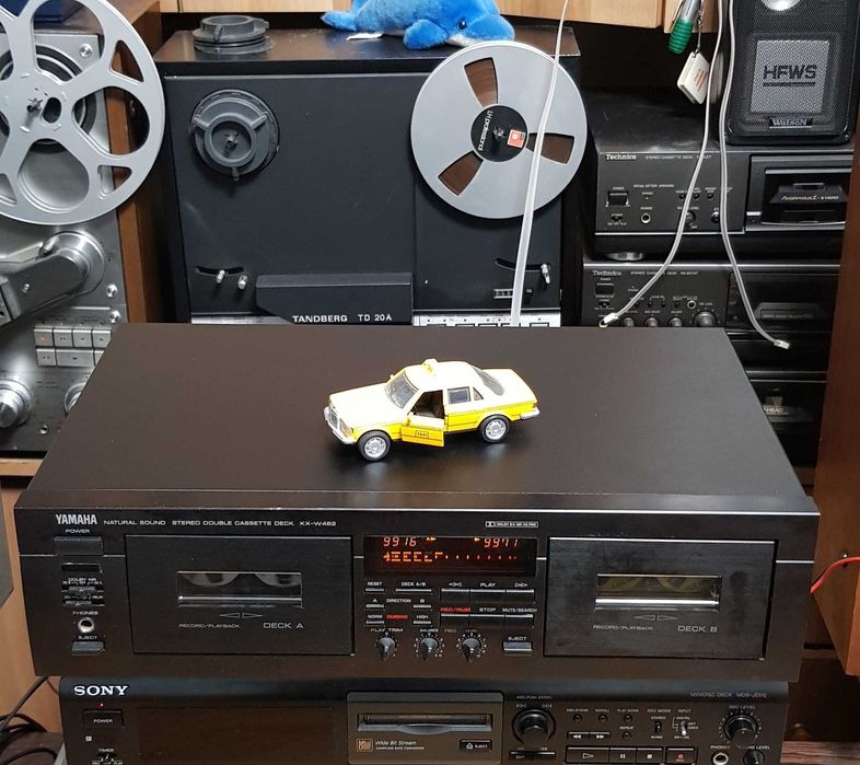Casetofon Deck Stereo Vintage YAMAHA KX W282 (DualRec) BLACK