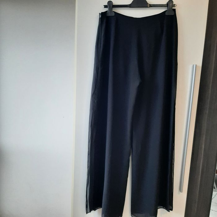 Pantaloni de ocazie  largi din voal