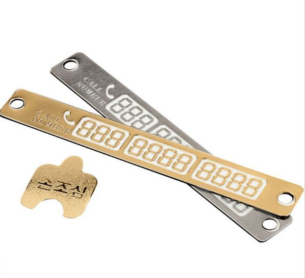 Placuta fosforescenta cu numar de telefon pentru parbrizu masinii